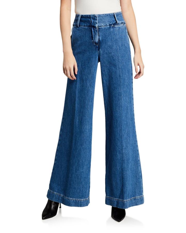 Metropolitan Wide-leg Denim Pants