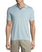 Wool-blend Short-sleeve Polo