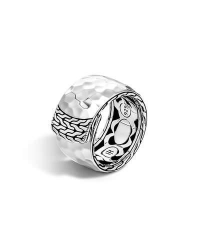 Palu Silver Overlap Band Ring