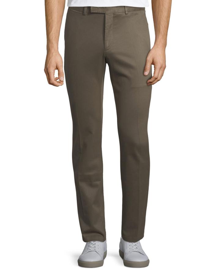 Men's Stretch-twill Straight-leg Trousers