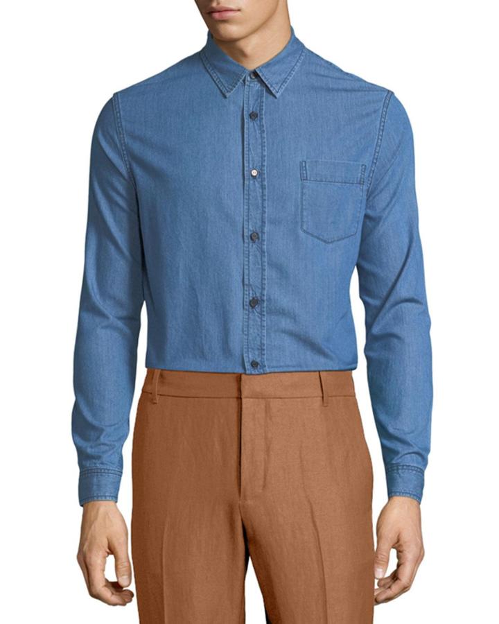 Long-sleeve Chambray
