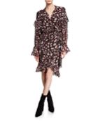 Linger Leopard-print Wrap Dress