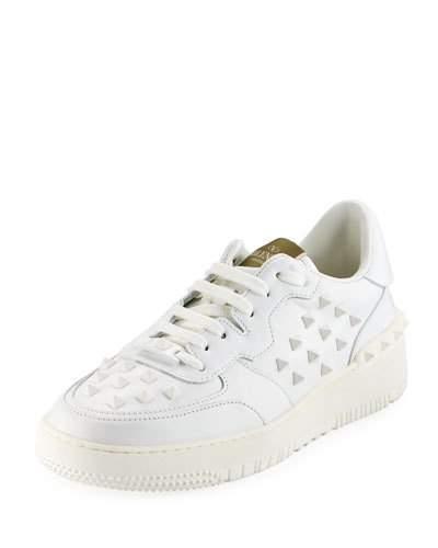 Men's Rockstud Low-top Leather