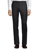 Monaco Wool Trouser Pants, Charcoal