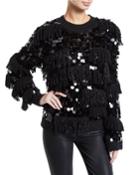 Alix Shaggy Sequined Wool Pullover