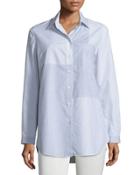 Alex Long-sleeve Patchwork Blouse
