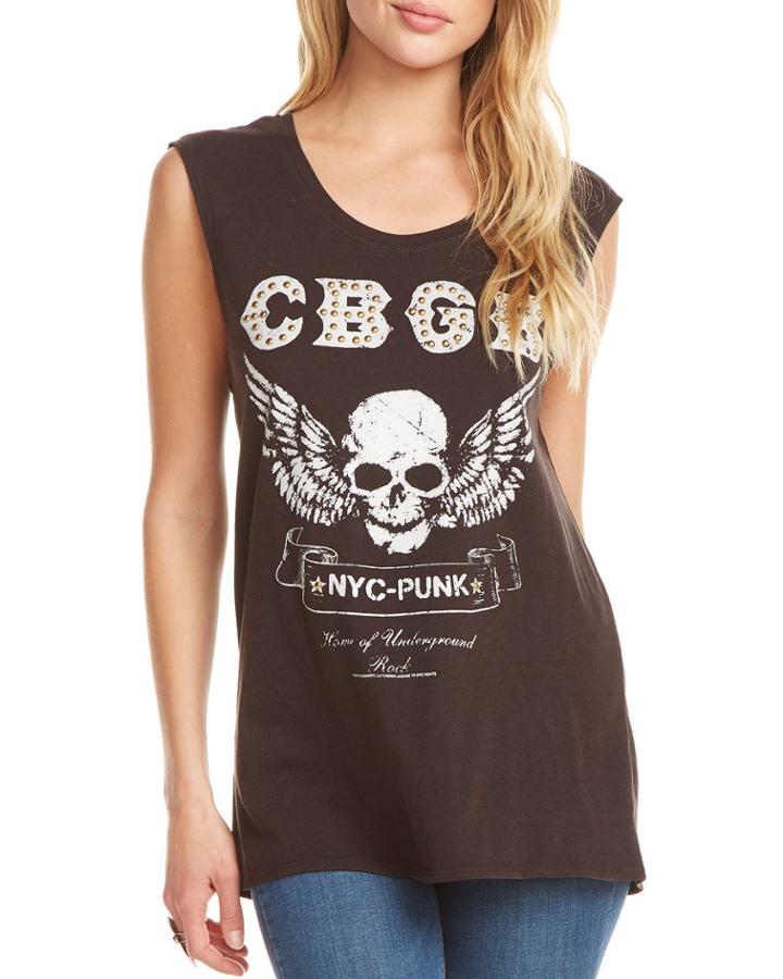 Cbgb Studded Graphic Tank