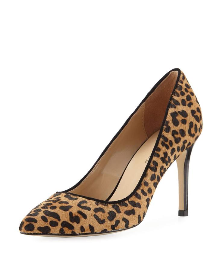 Jane Calf Hair Pointed Pumps,