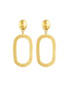 24k Gold Mango Link Drop Earrings