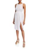Amara Sleeveless Eyelet Cotton Dress