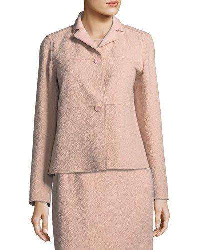 Aydeen Boucle Tailored Jacket, Pink