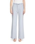 Wide-leg Tailored Trousers, Blue