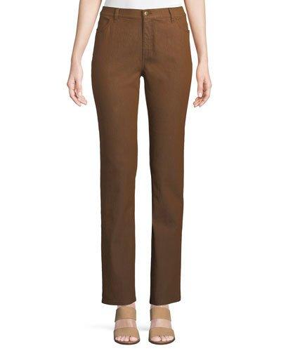 Curvy Slim-leg Jeans, Anise