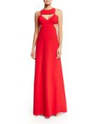 Sleeveless Cutout Gown,