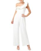 One-shoulder Frill Jumpsuit