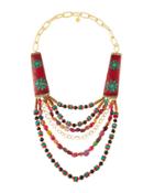 Tribal-inspired Multi-strand Statement Necklace