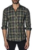 Men's Semi-fitted Plaid Print