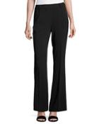 High-waist Stretch Crepe Pants, Black