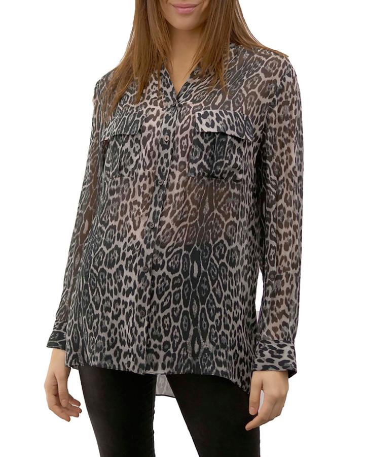 Animal Print Button Down
