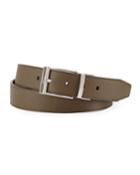 Shiff Reversible Leather Belt, Green