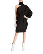 Sparkling Cashmere One-sleeve Dress