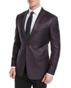 Large District Check Wool Jacket