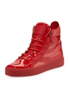 Men's Patent Leather High-top