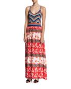 Goldie Knit Combo Maxi Dress,