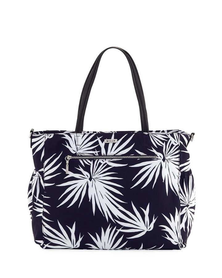 Large Palm-print Diaper Tote Bag
