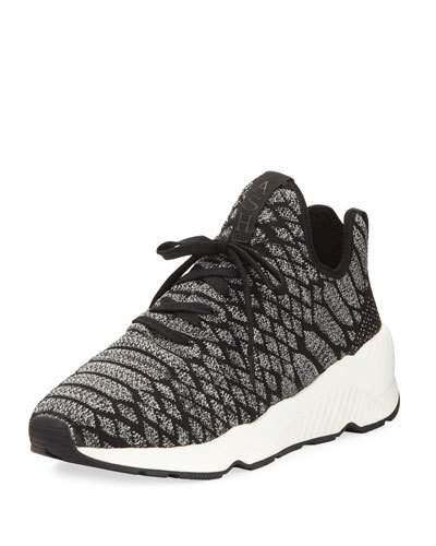 Magma Python-print Fabric Sneaker, Black/gray