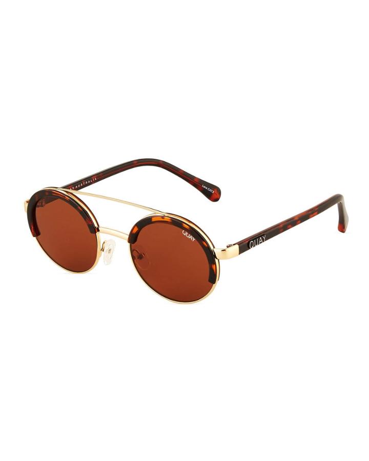 Come Around Round Brow-line Acetate/metal