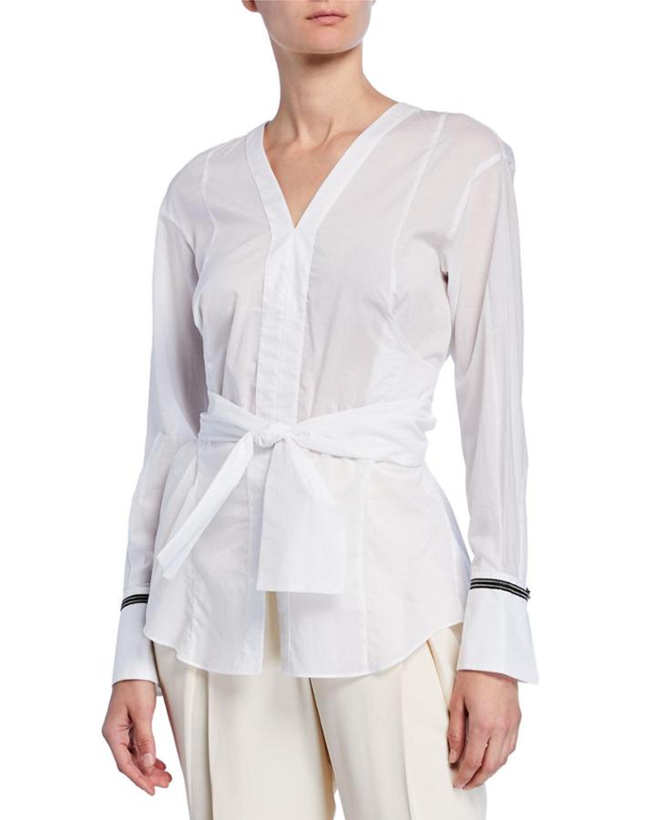 Button-front Wrap