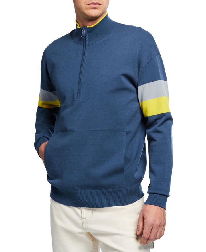Men's Colorblock Half-zip