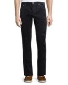 Slim-fit Cashmere Corduroy Pants, Navy