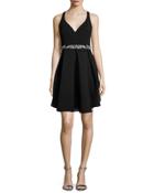 Embellished-waist Tulip Cocktail Dress