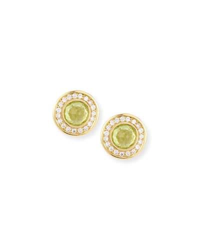 18k Lollipop Mini Peridot & Diamond