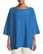 Sideways-knit Short-sleeve Wool