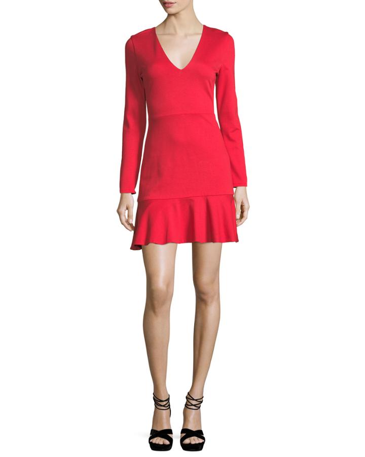 Francine V-neck Fit-and-flare