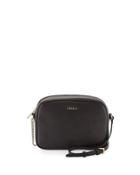 Miky Leather Crossbody Pouch, Black