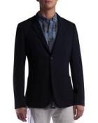 Brooks Classic-fit Knit Blazer, Navy