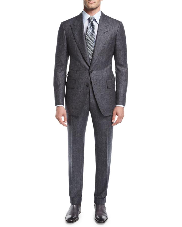 Shelton Base Salt & Pepper Wool-silk Two-piece