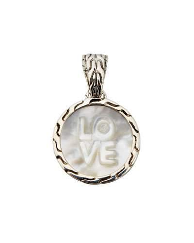 Classic Chain Mother-of-pearl Love Pendant Enhancer