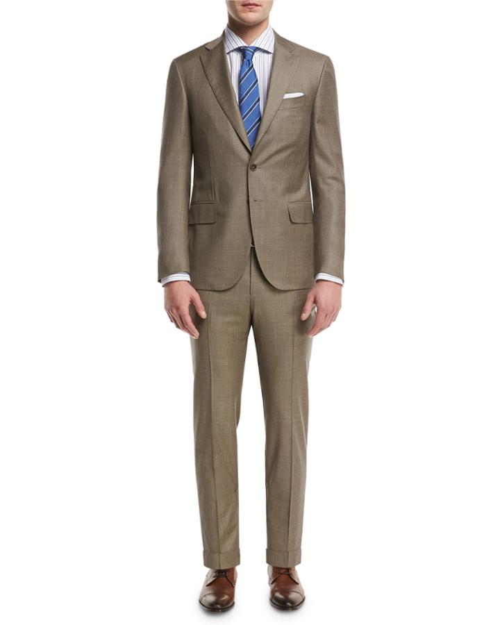 Solid Super 150s Wool Two-piece