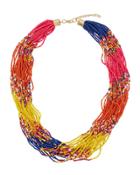 Multi-strand Statement Seed Bead Necklace