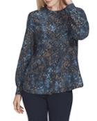 Jenalee Sophisticated Snake-print Long-sleeve