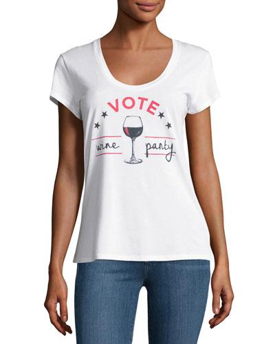 Vote Graphic Tee, White
