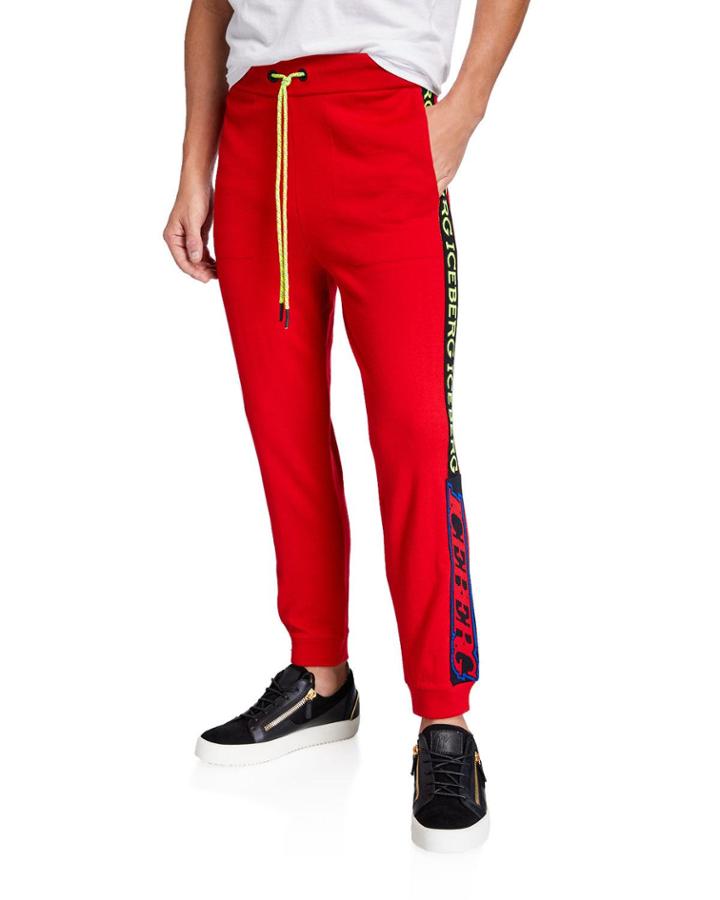 Men's Logo-tape Wool-blend