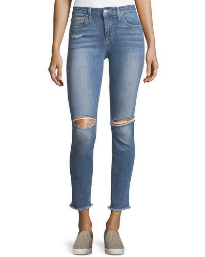 Finn Skinny Distressed Ankle Jeans