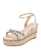 Silvie Crystal-embellished Platform Espadrilles