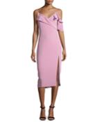 Ruffled Silk Cami Dress